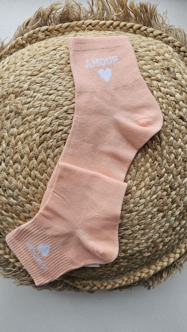 Chaussettes Amour Corail – Image 2