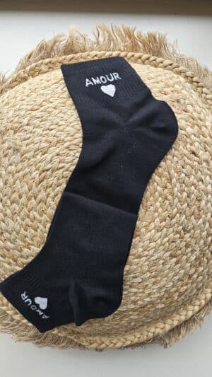 Chaussettes Amour Noire