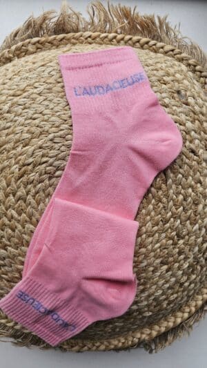 Chaussettes Audacieuse Rose