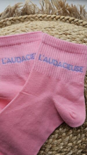 Chaussettes Audacieuse Rose