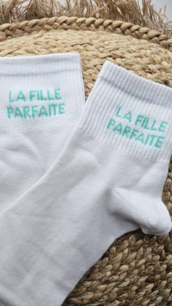 Chaussettes la fille parfaite blanche