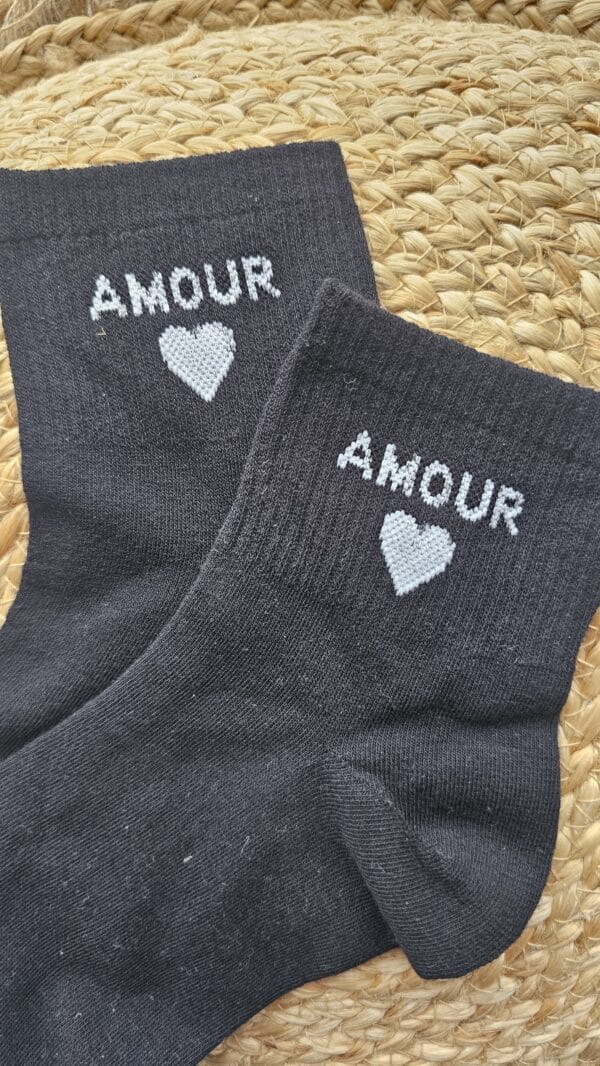 Chaussettes Amour Noire