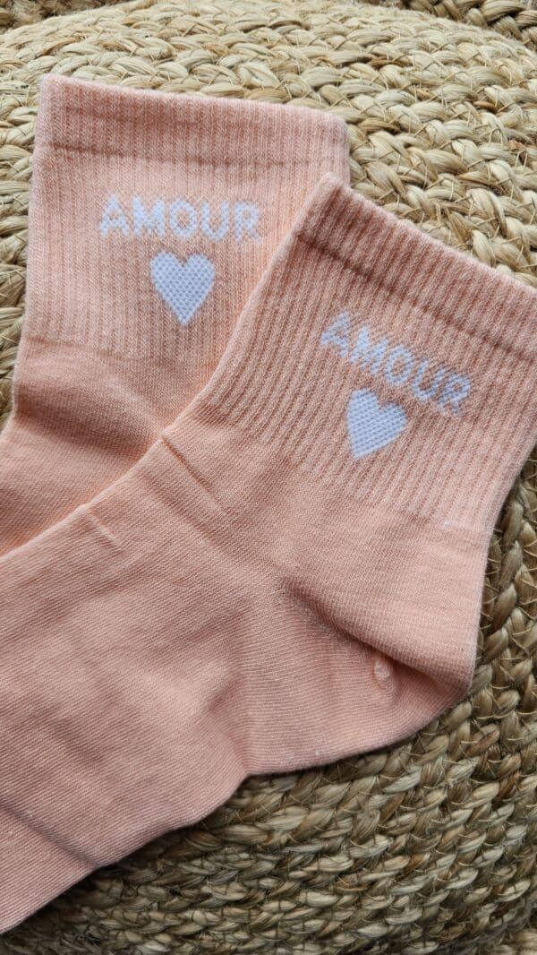 Chaussettes Amour Corail