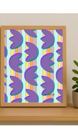 Affiche Birdy Violet